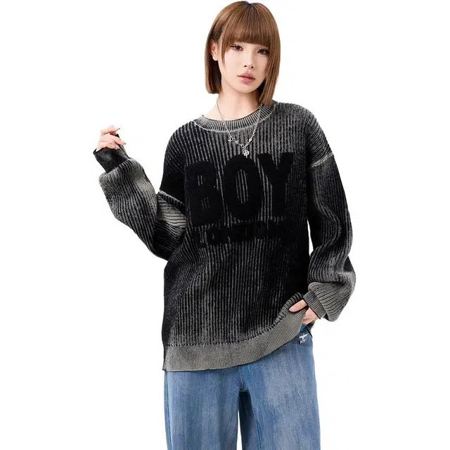 Boy London Embroidered Crewneck Sweater