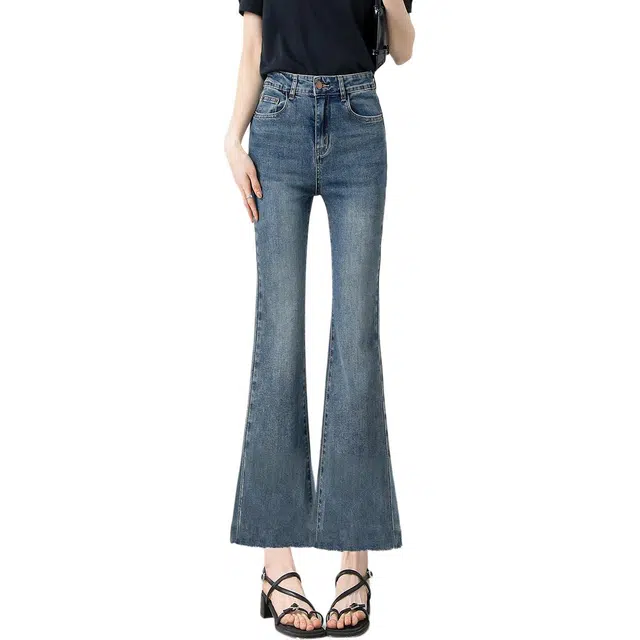 惟熙 高腰修身弹力薄款牛仔裤 女款