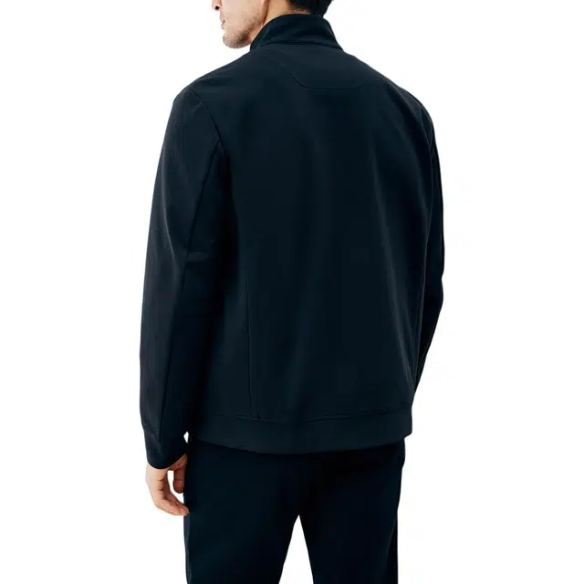 丹宁哲学 细格轻量保暖面料纯色常规长袖立领标准夹克 男款