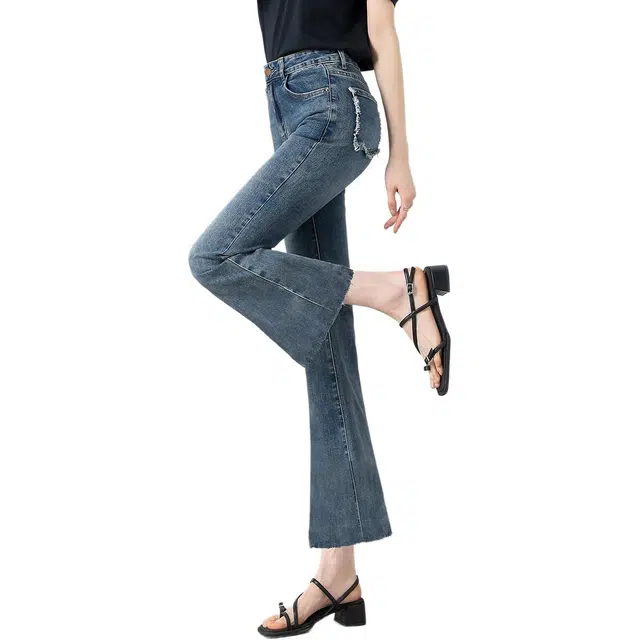 惟熙 高腰修身弹力薄款牛仔裤 女款