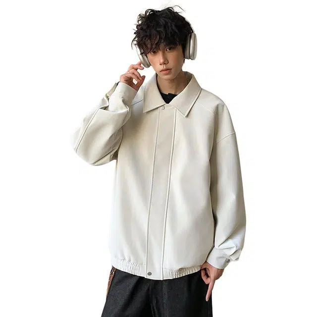 佐菲利 美式开衫轻奢扎染高级感休闲上衣简约百搭通勤外套夹克 男女同款