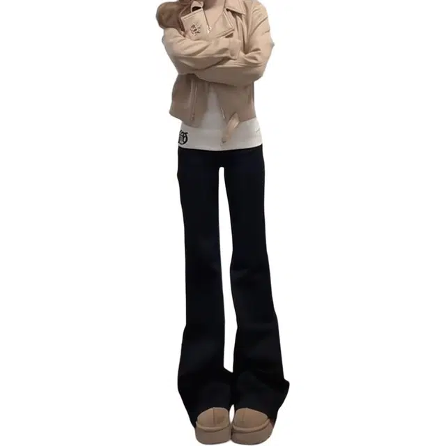 单爵 美式微喇裤男早秋穿搭高级感直筒裤牛仔裤 男女同款