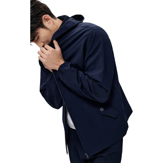 丹宁哲学 高档干爽垂感面料收口袖宽松型休闲风夹克 男款