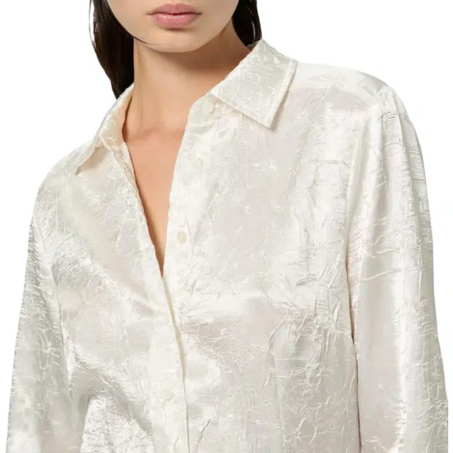 PINKO Crumpled-Effect Satin