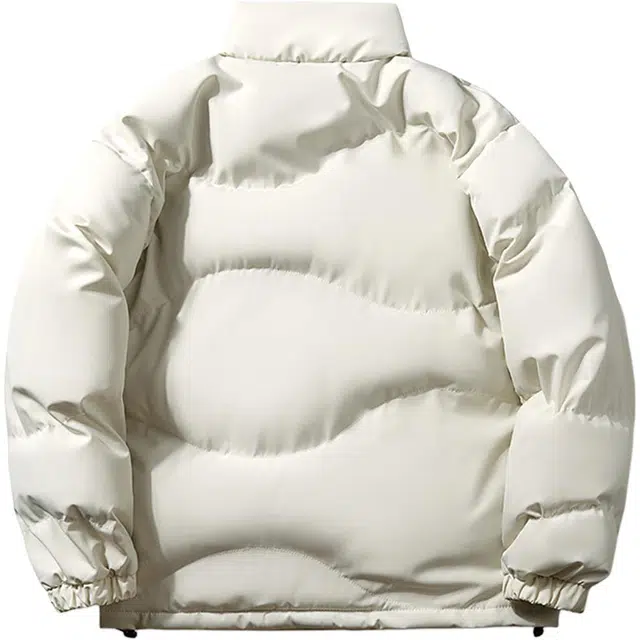 领航骆驼 时尚街头不规则立体户外抗寒山系百搭潮流痞帅加绒加厚防寒保暖港风宽松纯色机能服大码防风立领面包  棉服  男女同款