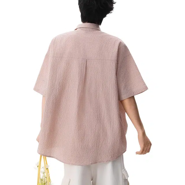 沐诚阳译 美式复古格纹设计感短袖衬衫 男款