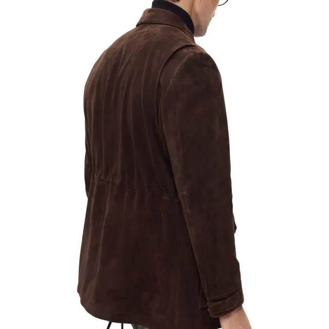 丹宁哲学 都市游猎 新西兰反绒绵羊皮 轻奢贵族皮衣 男款