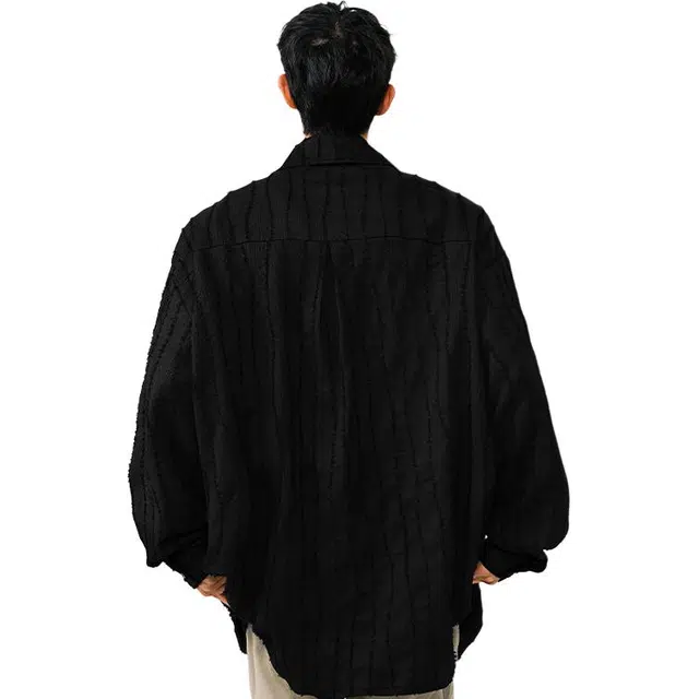 佑麟 男模穿搭法式白色高领男款设计感高级感痞帅长袖内搭衬衣外套衬衫 男女同款