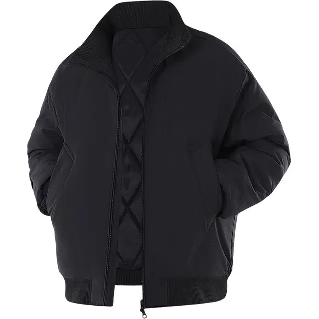 马员外 休闲户外防风港风飞行保暖立领百搭时尚简约宽松棉服 男女同款