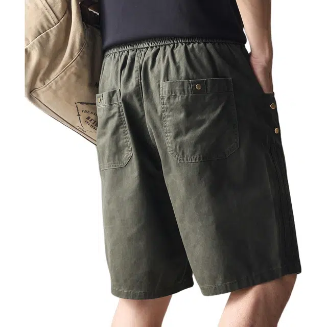 贵色 港风学生潮流薄款透气工装外穿五分裤子美式复古潮牌户外出行经典百搭休闲短裤 男女同款