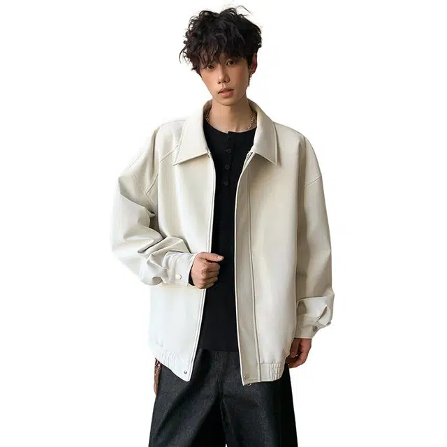 佐菲利 美式开衫轻奢扎染高级感休闲上衣简约百搭通勤外套夹克 男女同款