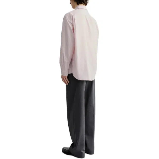 Dunst UNISEX INFORMAL SHIRT SOFT PINK STRIPE