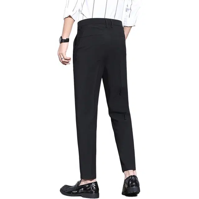 希越 西裤男直筒高级感垂感坠感宽松休闲裤阔腿西装裤 男款