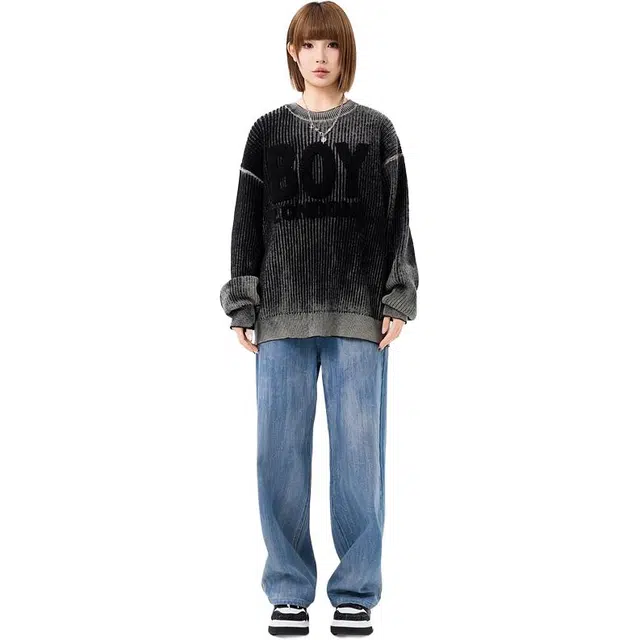 Boy London Embroidered Crewneck Sweater