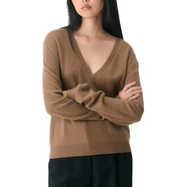 ARITZIA FW25 Bare Cashmere V-neck Sweater V