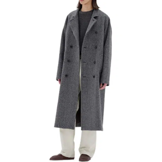 Auralee FW25 SHETLAND WOOL DOUBLE CLOTH COAT