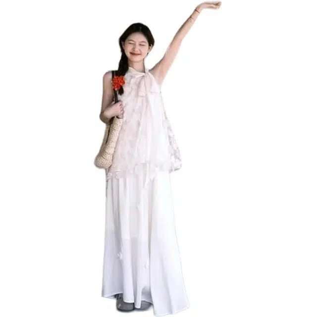沐晓欣 舒适简约时尚百搭裙装套装 女款