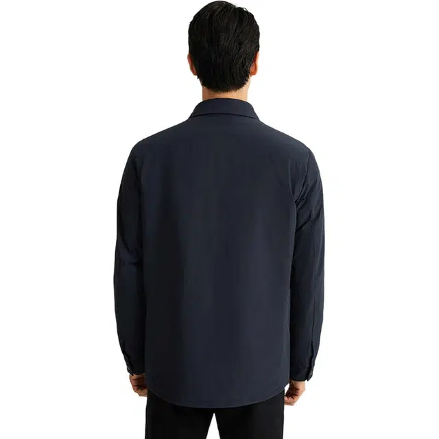 迪柯尼 百搭时尚休闲商务长袖羽绒服 男款 深宝蓝