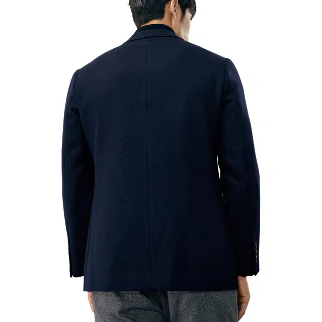 丹宁哲学 意式绅士 高端羊毛人字纹面料 秋冬男士修身西装 男款