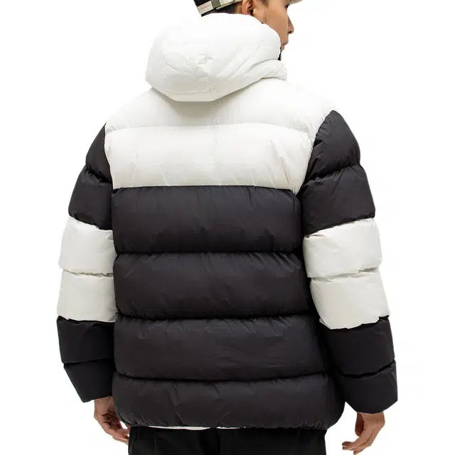 大白鲨 撞色拼接保暖加厚户外休闲棉服 男款
