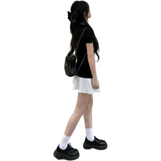 黛尔佳人 修身百搭时尚短袖连衣裙 女款