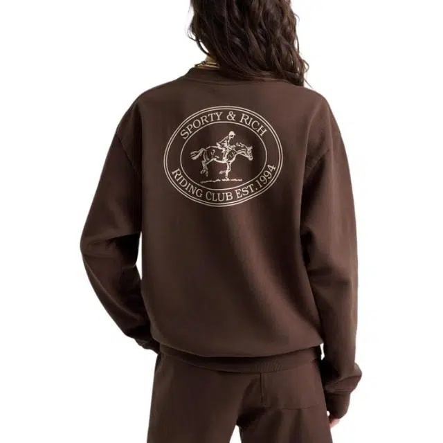 SPORTY RICH SS25 Riding Club Crewneck