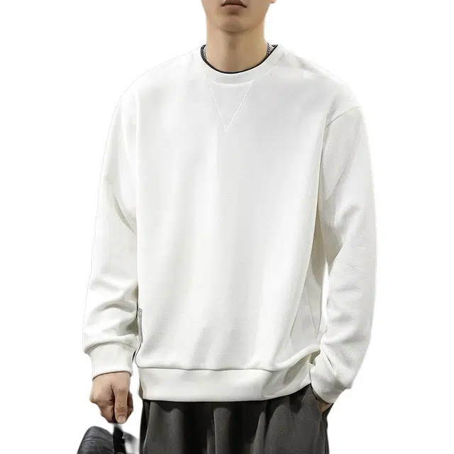 前进牛 美式经典复古潮流中性风痞帅长袖简约户外百搭套头外套卫衣 男款