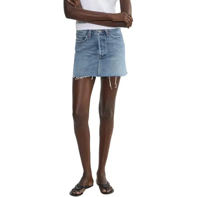 ARITZIA SS25 AGOLDE V-waist Mini Skirt