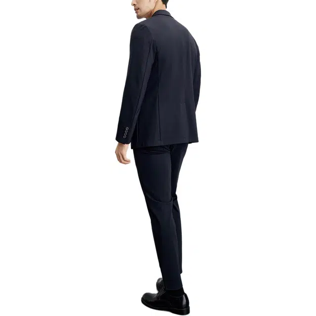 丹宁哲学 高端通勤易打理抗皱纯色长袖平驳领标准便服单西西装 男款