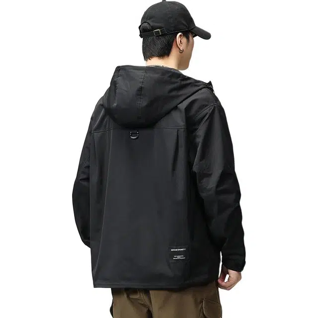 希越 潮流美式复古工装外套男秋冬季宽松休闲潮牌百搭城市户外通勤夹克 男款