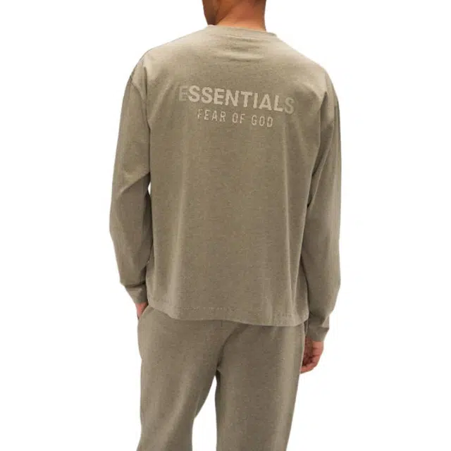 Fear of God Essentials SS25 25 PRING DROP1 CLASSIC FIT LONG SLEEVE T HOMESTEAD HEATHER ESSENTIALS FEAR OF GODT