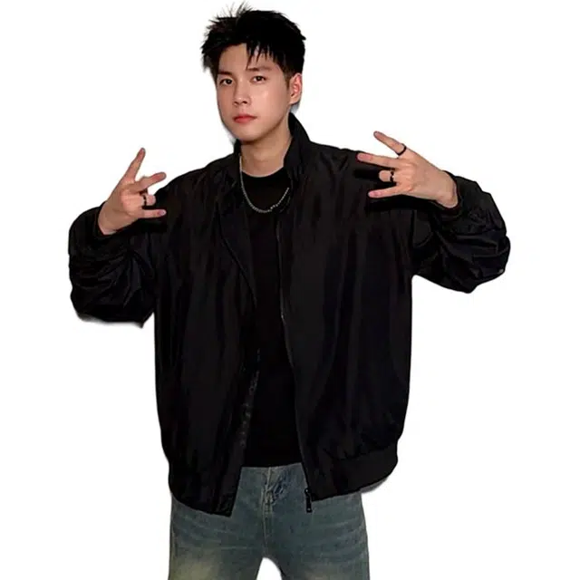 黑马漫画 美式复古教练飞行外套男秋季短款工装夹克 男女同款