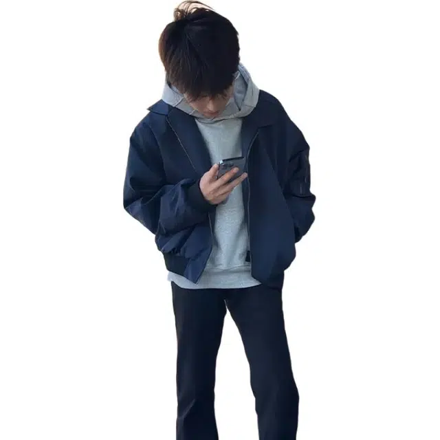 单爵 短款外套男款秋季美式硬挺飞行夹克 男女同款