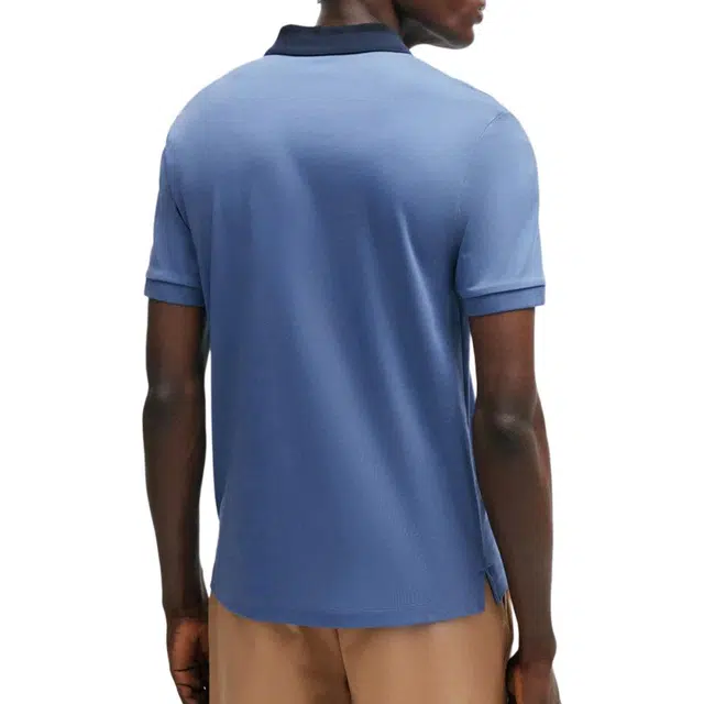 HUGO BOSS FW23 Interlock-Cotton Slim-Fit Polo Shirt LogoPoloT