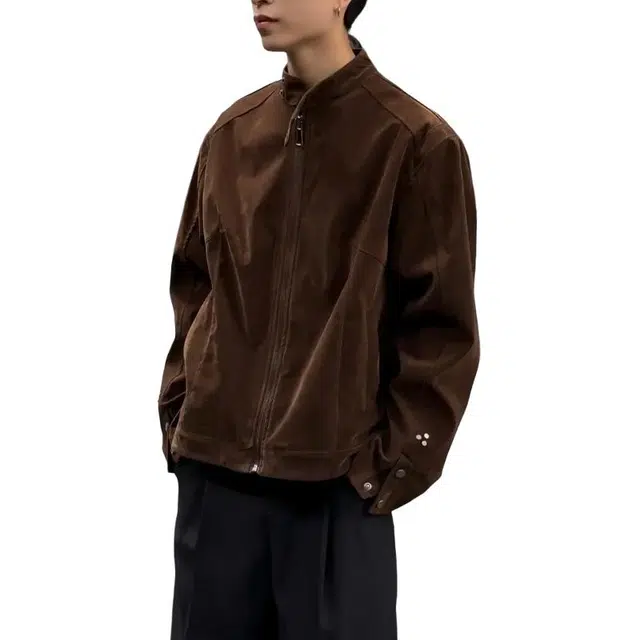 单爵 美式立领外套男款秋季工装短款复古美拉德夹克 男女同款