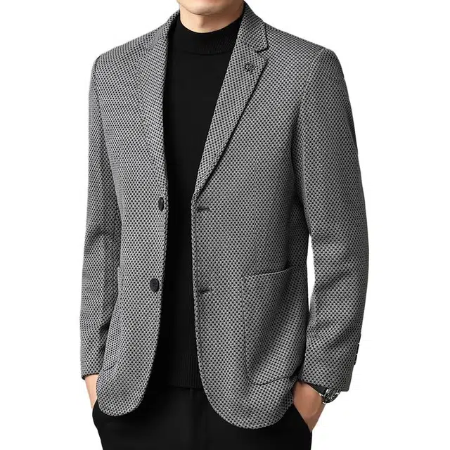 卡丹狄诺 男士秋季韩版时尚潮流百搭纯色轻商务休闲西服春外套男西装 男款