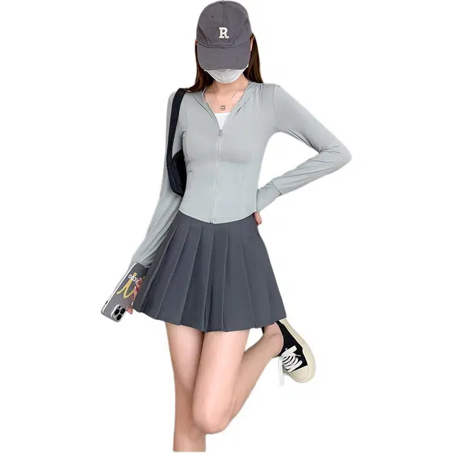 木清清 防晒衣冰丝透气防紫外线修身外套登山服 女款