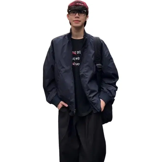 黑马漫画 美式立领飞行员外套男秋季硬汉穿搭短款三防廓形夹克 男女同款