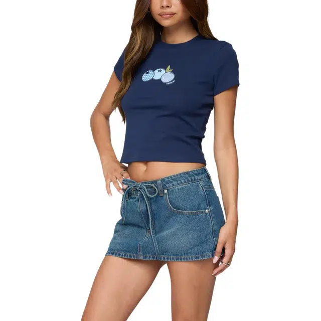 edikted SS25 Bluberry Patch T Shirt T