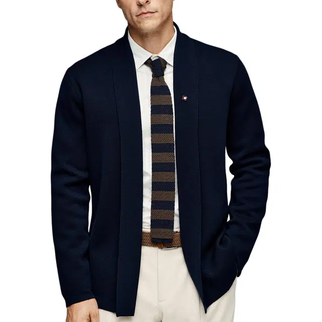 丹宁哲学 意式绅士 德国扬子可机洗纯羊毛纱 男士针织衫 男款