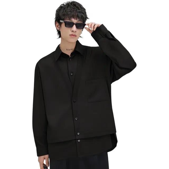 HERBEL Casual Layered Shirt