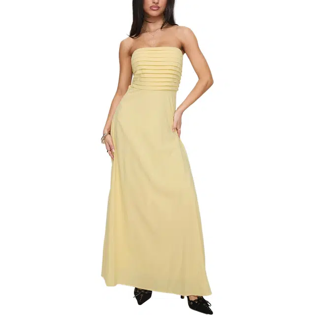 PRINCESS POLLY Anamaria Strapless Maxi Dress