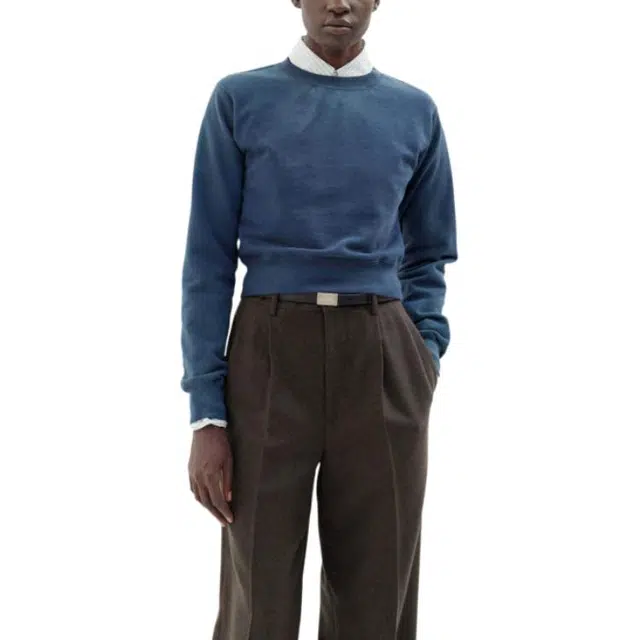 Auralee FW25 PRODUCT DYED PIMA LIGHT SWEAT PO T