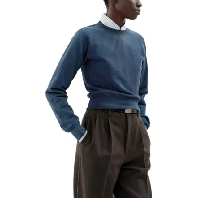 Auralee FW25 PRODUCT DYED PIMA LIGHT SWEAT PO T