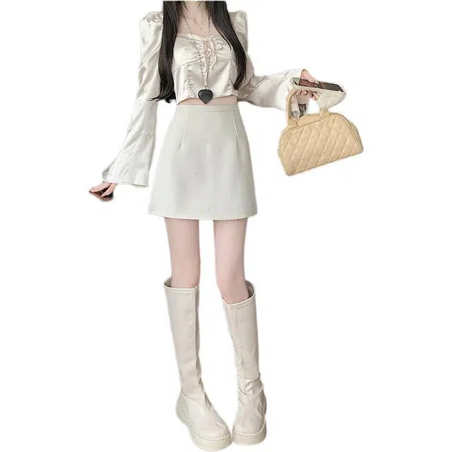 思蓓儿 闪闪星河气质舒适休闲短裙 女款