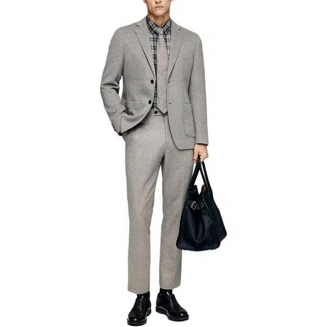 丹宁哲学 高端色织可机洗格子长袖翻领标准衬衫 男款