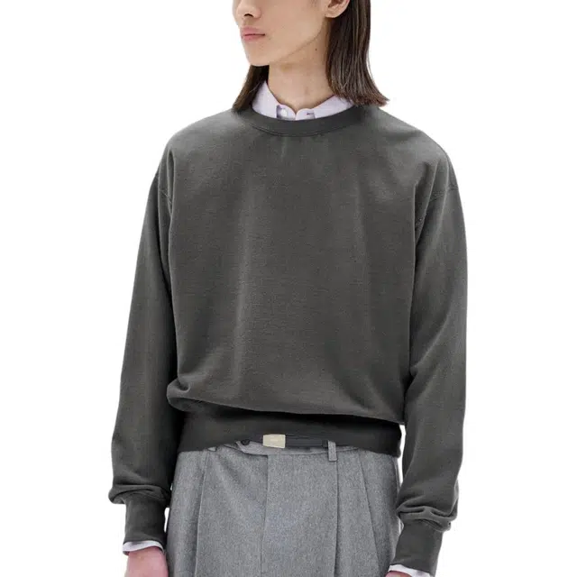 Auralee FW25 PRODUCT DYED PIMA LIGHT SWEAT PO T