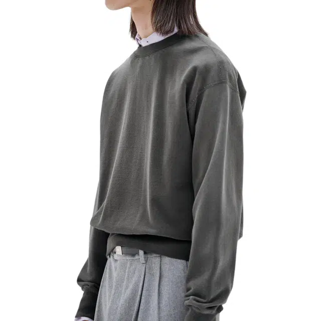 Auralee FW25 PRODUCT DYED PIMA LIGHT SWEAT PO T