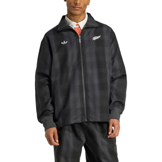 adidas originals Firebird FW25 ALL BLACKS PLAID TRACK TOP