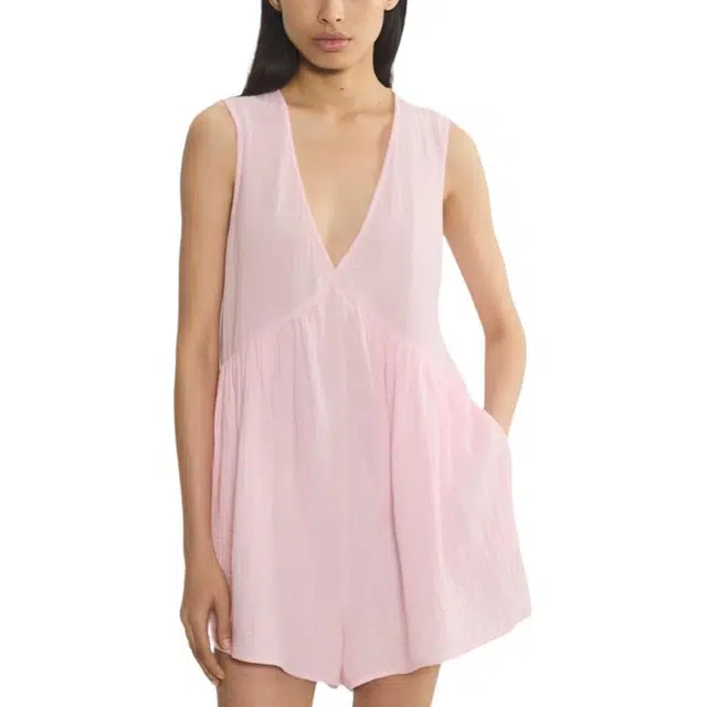ARITZIA SS25 Little Moon AirPlush Cotton Elysium Romper V